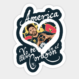 America, yo te llevo en el corazon Sticker